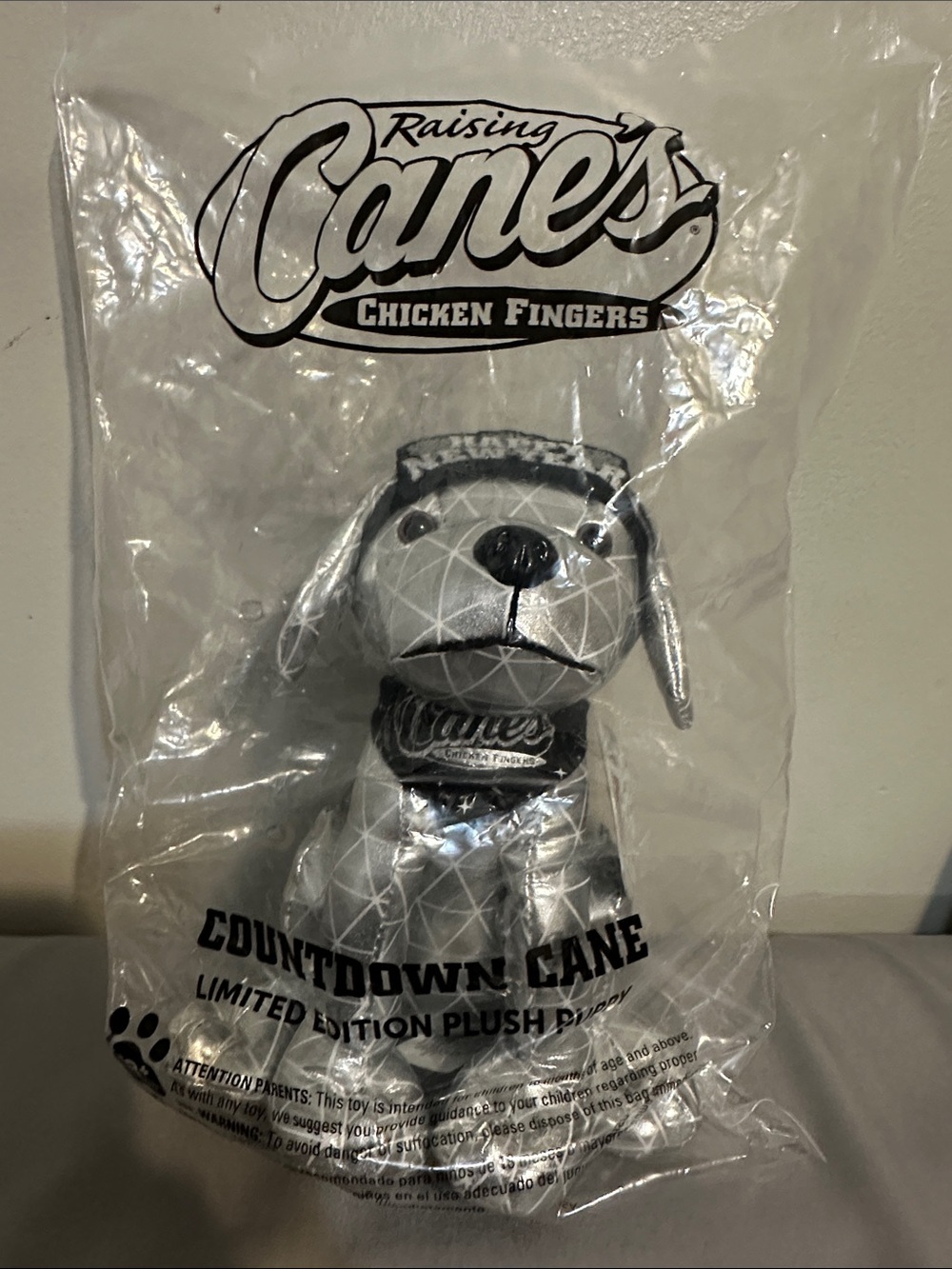 Raising Canes Countdown Cane Limited Edition Plush Puppy